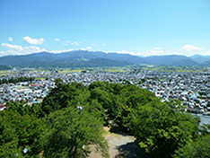 天守閣からの眺望 北側