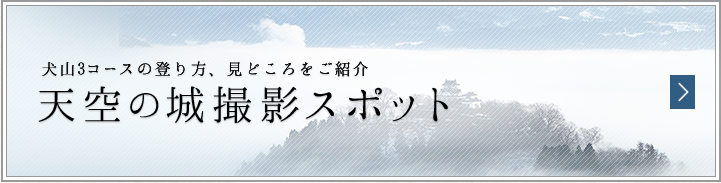 犬山3コースの登り方、見どころをご紹介 天空の城撮影スポット